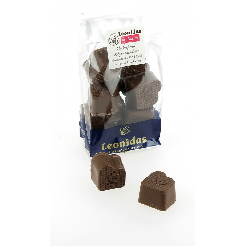 Sachet chocolats Leonidas allégés en sucre au lait fourré à la poire