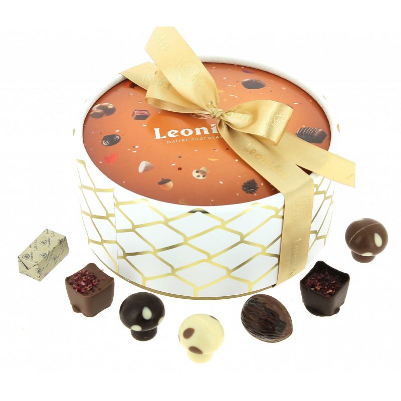 Coffret Luxe automne garni de 300 g de chocolats